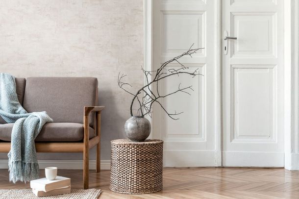 Wallpaper Daniel Hechter concrete look cream beige