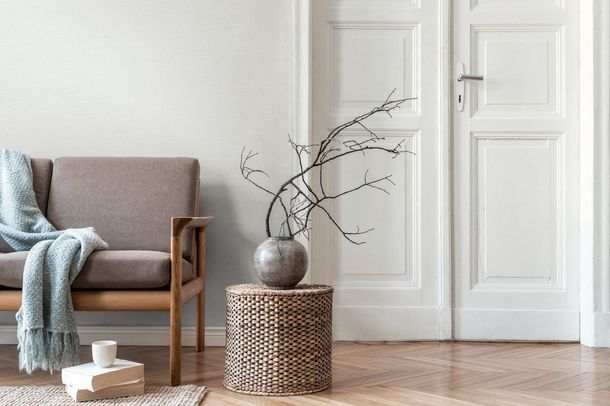 Wallpaper Daniel Hechter plaster look cream white