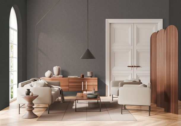 Vliestapete Daniel Hechter Linien Grau Silber Metallic Zimmer