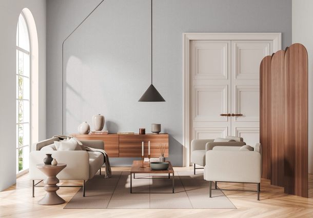 Vliestapete Daniel Hechter Linien Creme Weiß Metallic Zimmer