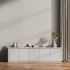 Wallpaper Daniel Hechter lines cream white metallic 5