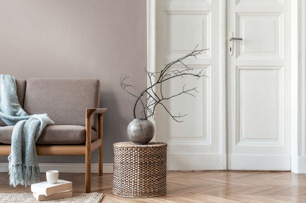 Vliestapete Daniel Hechter Einfarbig Struktur Grau Beige Zimmer