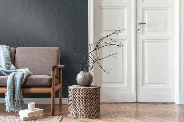 Wallpaper Daniel Hechter plain structure dark green