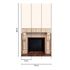 Digital print Daniel Hechter fireplace Paris cream beige 3