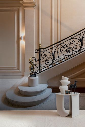 Digitaldruck Daniel Hechter Treppe Flur Paris Beige Creme
