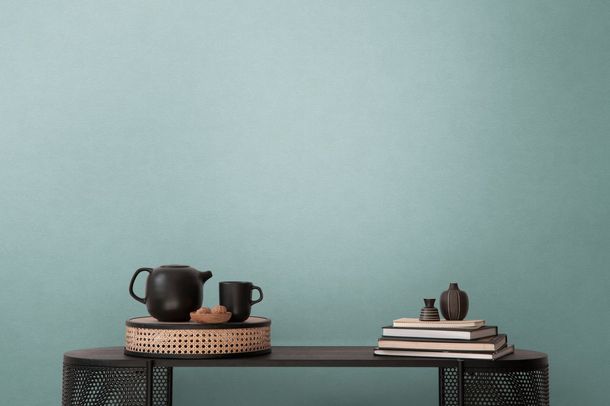 Non-woven wallpaper modern plain light blue 39341-8