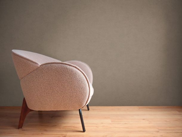Non-woven wallpaper modern plain texture brown 39341-9