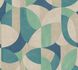 Non-woven wallpaper graphic beige blue green 39932-2 2