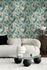 Non-woven wallpaper graphic beige blue green 39932-2 1
