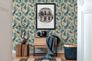 Non-woven wallpaper graphic beige blue green 39932-2 6
