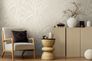 Non-woven wallpaper jungle grey cream metallic 39933-3 4