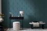 Non-woven wallpaper Art Deco petrol gold metallic 39937-3 1
