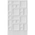 Photo wallpaper stucco picture frame white grey 39821-1 2