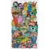 Fototapete Monster lustig Comic Bunt Grau 39827-1 2