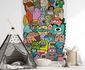 Fototapete Monster lustig Comic Bunt Grau 39827-1 Raum 1