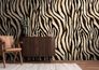 Photo wallpaper zebra stripes fur beige black 39831-1 1