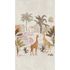Fototapete Safari Palmen Tiere Grau Beige Bunt 39875-1 2
