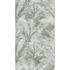 Photo wallpaper linen look leaves green white 39885-1 2