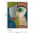 Fototapete Kunst Gesicht Stoffoptik Blau Grün 39890-1 Detail 3