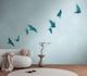 Fototapete Himmel Wolken Vögel Aquarell Blau 39923-1 Raum 1