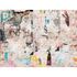 Fototapete Wand Graffiti Used-Look Beige Bunt 39927-1 2