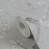Non-woven wallpaper floral grey silver metallic 78199-3 5