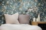 Vliestapete Kirschblüten Floral Blau Gold Metallic 78199-4 Zimmer 3