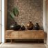 Vliestapete Blattmuster Braun Beige Metallic 78203-4 Zimmer 1