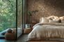 Vliestapete Blattmuster Braun Beige Metallic 78203-4 Raum 3