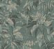 Vliestapete Blattmuster Grün Blau Gold Metallic 78203-5 2