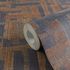 Non-woven wallpaper ethnic textile look blue brown 78204-3 3