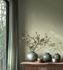 Non-woven wallpaper texture plain green gloss 78227-1 1