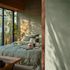 Non-woven wallpaper texture plain green gloss 78227-1 4