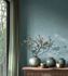 Non-woven wallpaper texture plain blue gloss 78227-2 1