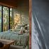 Non-woven wallpaper texture plain blue grey gloss 78227-4 4