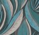 Vliestapete Floral Abstrakt Blau Silber Metallic 78655-2 2