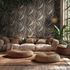 Vliestapete Floral Abstrakt Braun Grau Metallic 78655-3 Raum 3