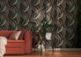 Vliestapete Floral Abstrakt Braun Grau Metallic 78655-3 Wohnzimmer 4