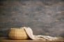 Non-woven wallpaper plaster look black gold 78656-4 3