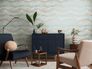 Non-woven wallpaper plaster look blue copper 78656-5 4