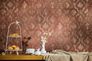 Non-woven wallpaper ornaments red gold metallic 78672-3 1