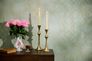 Non-woven wallpaper ornaments green gold metallic 78672-5 1