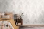 Non-woven wallpaper leaves light grey cream gloss 78673-3 5