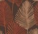 Non-woven wallpaper leaves brown gold metallic 78673-5 2