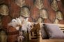 Non-woven wallpaper leaves brown gold metallic 78673-5 1