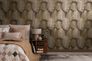 Non-woven wallpaper leaves black gold metallic 78673-6 1