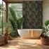 Non-woven wallpaper leaves black gold metallic 78673-6 7