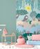 Non-woven wallpaper kids shore mermaid green blue 77067-1 3