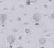 Non-woven wallpaper kids hot air balloon grey 77077-2 3