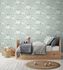 Non-woven wallpaper kids forest animals green brown 77133-1 1